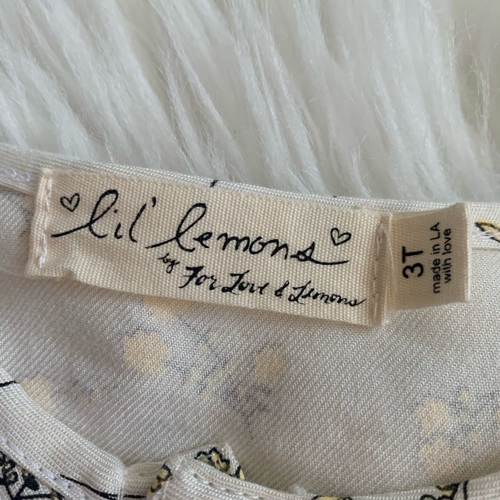 For Love & Lemons - Lil Lemons Boutique shirt 🍋 3T - Picture 3 of 4
